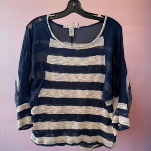 AMERICAN Rag Striped Top Size M